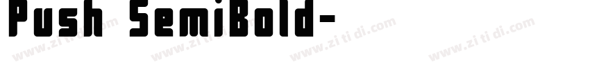 Push SemiBold字体转换